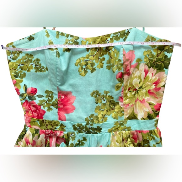 SOLD | Bernie Dexter Kay Swing Dress in Savannah Blue Floral - Medium Spring - Picture 5 of 8